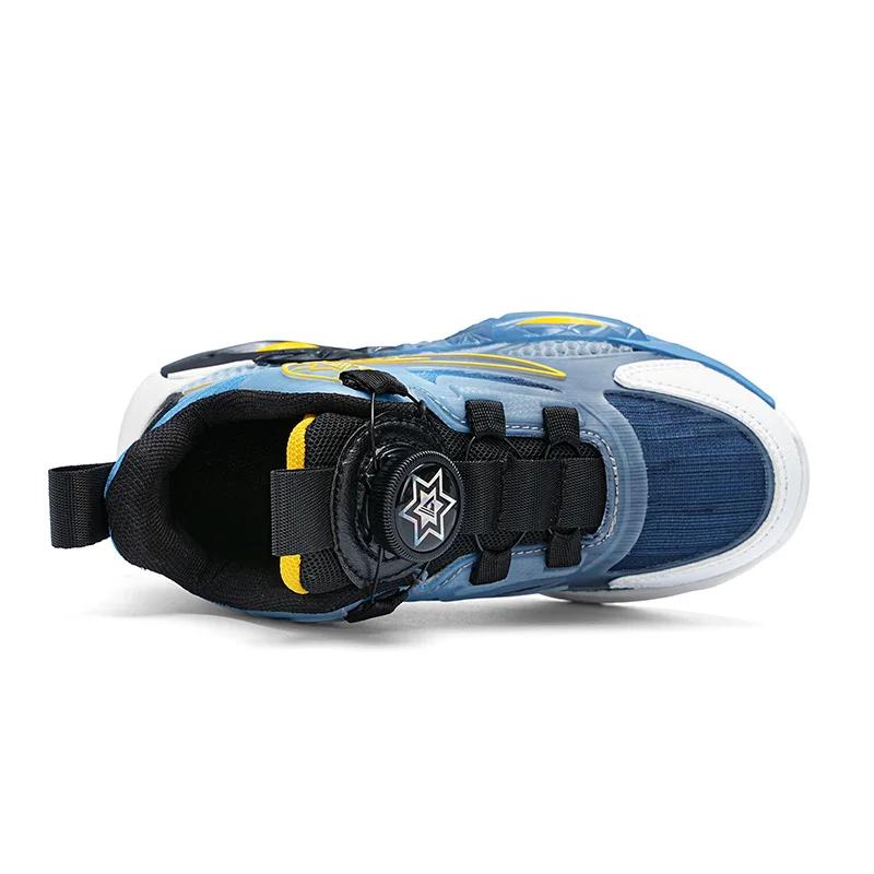 Four Seasons Kids Basketball Shoes Boys Sneakers Non Slip Children's Training Athletic Shoes Outdoor Sport Size 31-40