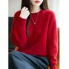 Women Sweater 100% Wool MODERN NEW SAGA O-neck Knit Pullover Thick Winter Jumpers Female Knit Tops
