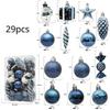 18/29PCS Christmas Ball Ornaments Candy Cane Special-shaped Christmas Tree Party Decoration New Christmas Spheres Pendant