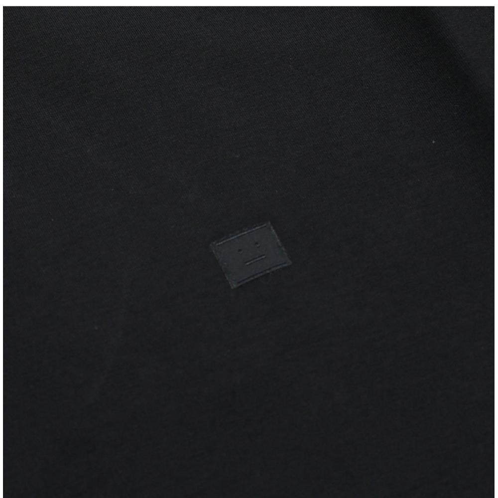 Acne STudios Face Logo PaTch Long Sleeve T shirT Cl0311 Black