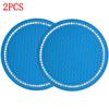 2Pcs Bling Car Cup Holder Coaster with Rhinestone Anti Slip Insert Mat Pads for Women Girls Universal Auto Interior Accessories