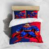 Comfortable 3D Cartoon Superhero Bedding Set, Including Duvet Cover, Pillowcases and Children's Set.