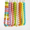 Solid Color Acrylic Bead Necklace Sweet Candy Colored Bead Fashion Cute Bohemian Handmade Colorful Collarbone Chain