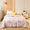 Soft Skin Friendly Summer Quilt Set or Single Quilts Lightweight Breathable Thin Comforter Sets Washable Single Double Blanket