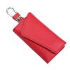 Leather Key Bag Portable Men's Waist Hanged Metal Keychain EDC Keys Holder Women's Small Card Wallet Key Organizer Case