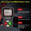 BM550 Car Battery Tester 6V 12V 24V 100-2000 CCA Battery System Detect Auto Battery Analyzer Car Battery Tool PK KW208