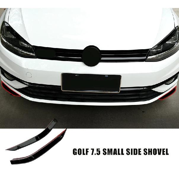 For Golf 7.5 MK 7.5 2018-2020 Car Front Bumper Lip Shovel Side Surround Spoiler