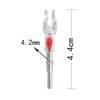 4.2mm LED Lighted Archery Nock for Arrow Loss Prevention, Compound & Recurve Bows, Switch Card String Light-Up Feature