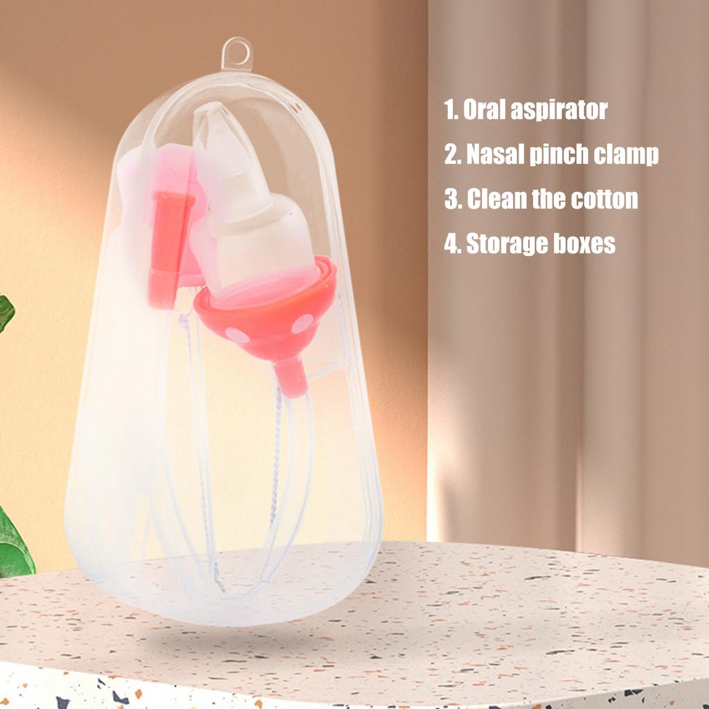 Easy To Use Infant Nose Cleaner Set Baby Nose Clearing Device Portable Baby Nasal Aspirator Set for Delicate Noses