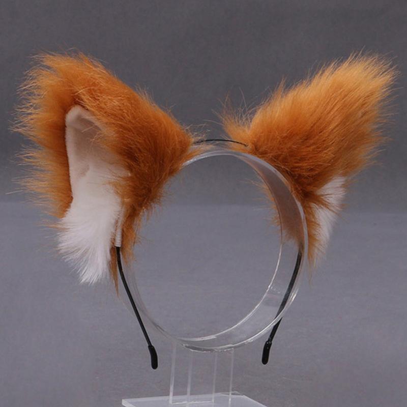 Fuchs Katze Ohr Plüsch Haar Hoops Cosplay Flauschigen Plüsch Haarband Stirnband Frauen Mädchen Maskerade Party Headwear Haar Zubehör