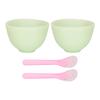 2set Face Mask Applicator Silicone Material Washable Reusable Soft Flexible Portable DIY Skin Care
