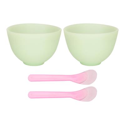 2er-Set Gesichtsmaskenapplikator Silikonmaterial Waschbar Wiederverwendbar Weich Flexibel Tragbar DIY Hautpflege