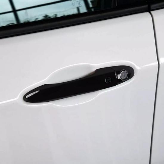 Glossy Black Exterior Door Handle Cover Trim Set 8PCS For Jeep Compass 2017-2025