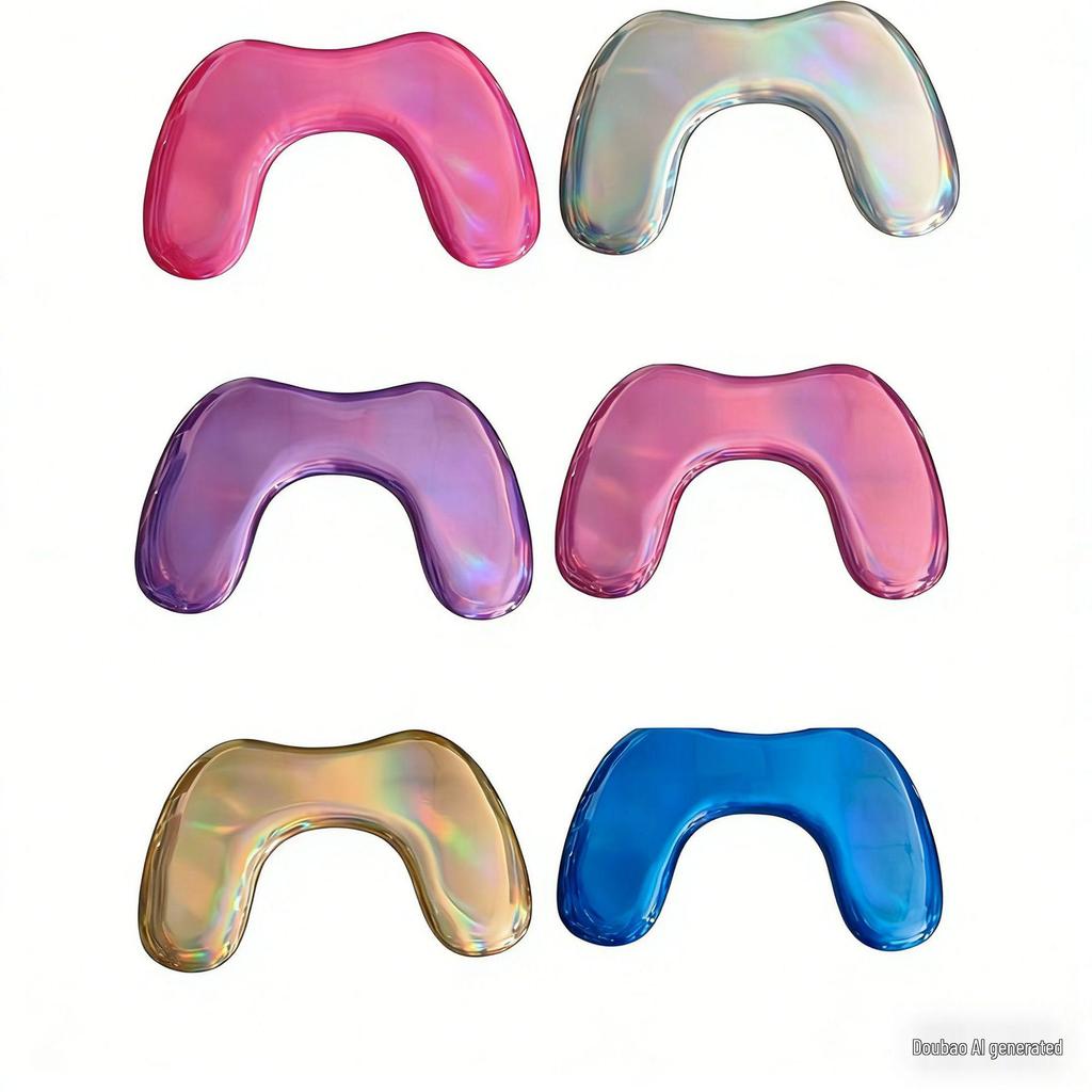 Stain-Resistant U-Shaped PU Leather Nail Art Hand Rest with Reinforced Base, Easy To Clean