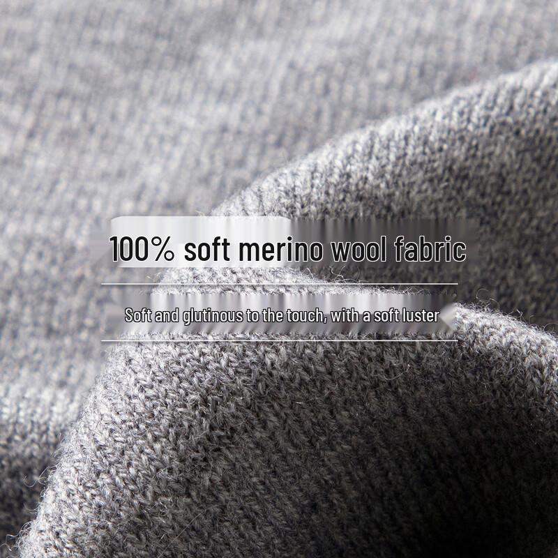 TUHUANG Women's Pure Wool Polo Collar Knit Top