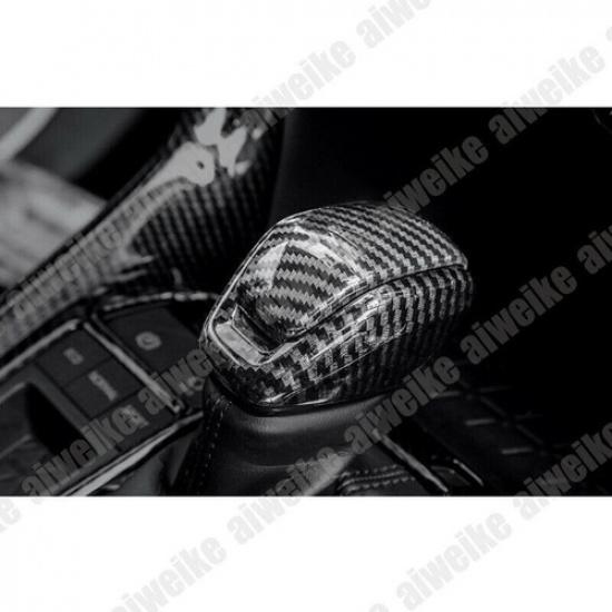 Fit For Toyota RAV4 -2024 Carbon Fiber Style Gear Shift Knob Cover Trim 2pcs