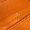 HERMES Azap Integral Long wallet Zip Around Long Wallet Leather Orange