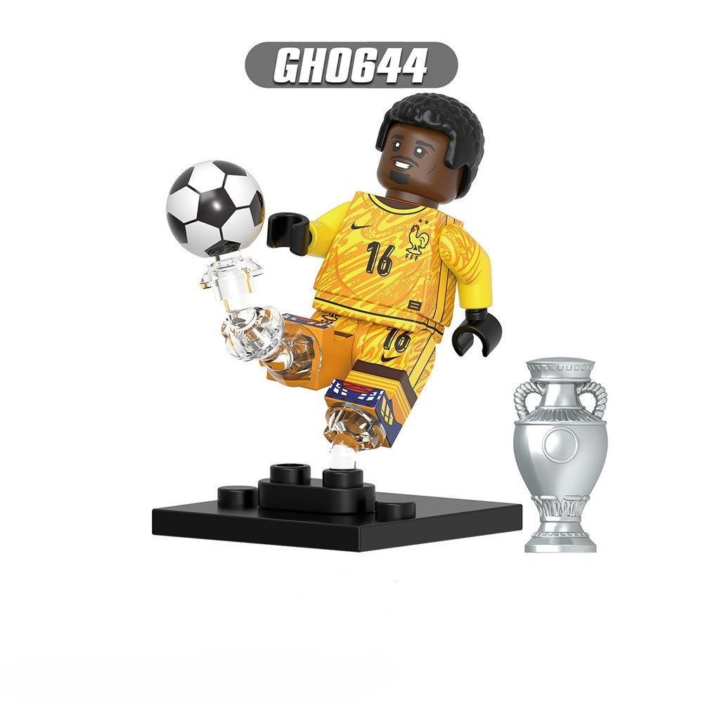 G0183 Известный Футболист Звезда Номер 16 26 10 19 2 7 11 Модели Блоки MOC Наборы Кирпичей Подарки Игрушки