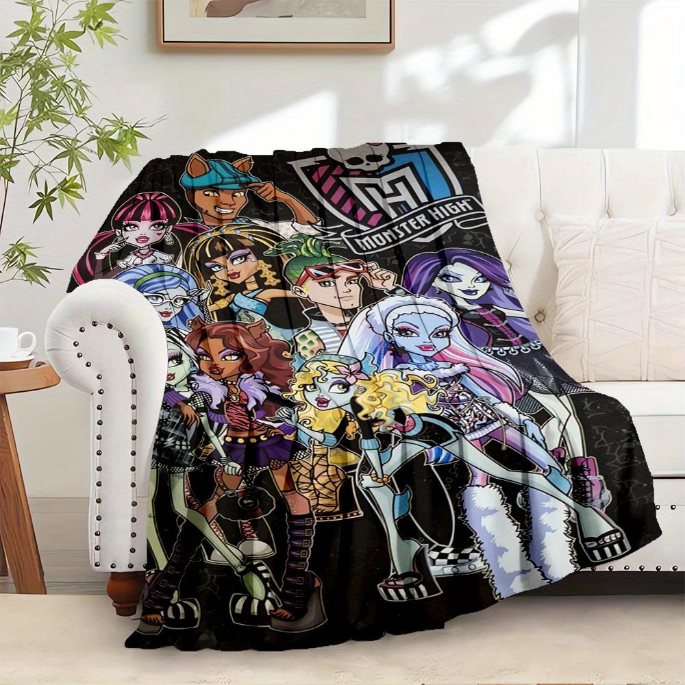 

1 шт. Фланелевое покрывало, Монстр Хай, Готическая мода, Покрывало с принтом в стиле фэнтези, Теплое уютное мягкое покрывало для дивана кровати дивана автомобиля путешествия213 80cm x 120cm