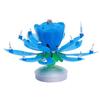 JL Geburtstags-Kerze Lotusblume Drehung Musik Dekoration Kuchen Party Farbe Blau - JLVSO827AA1050
