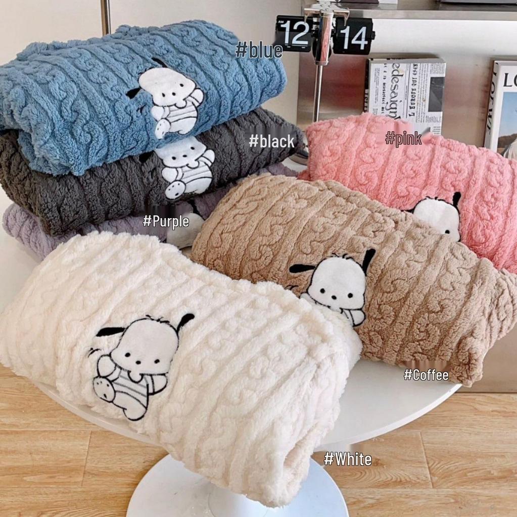 Einfarbiges Damen-Jacquard-Shu-Baumwollfleece-Pyjama-Set - Warm, dick, langärmelig, Homewear für Herbst und Winter.