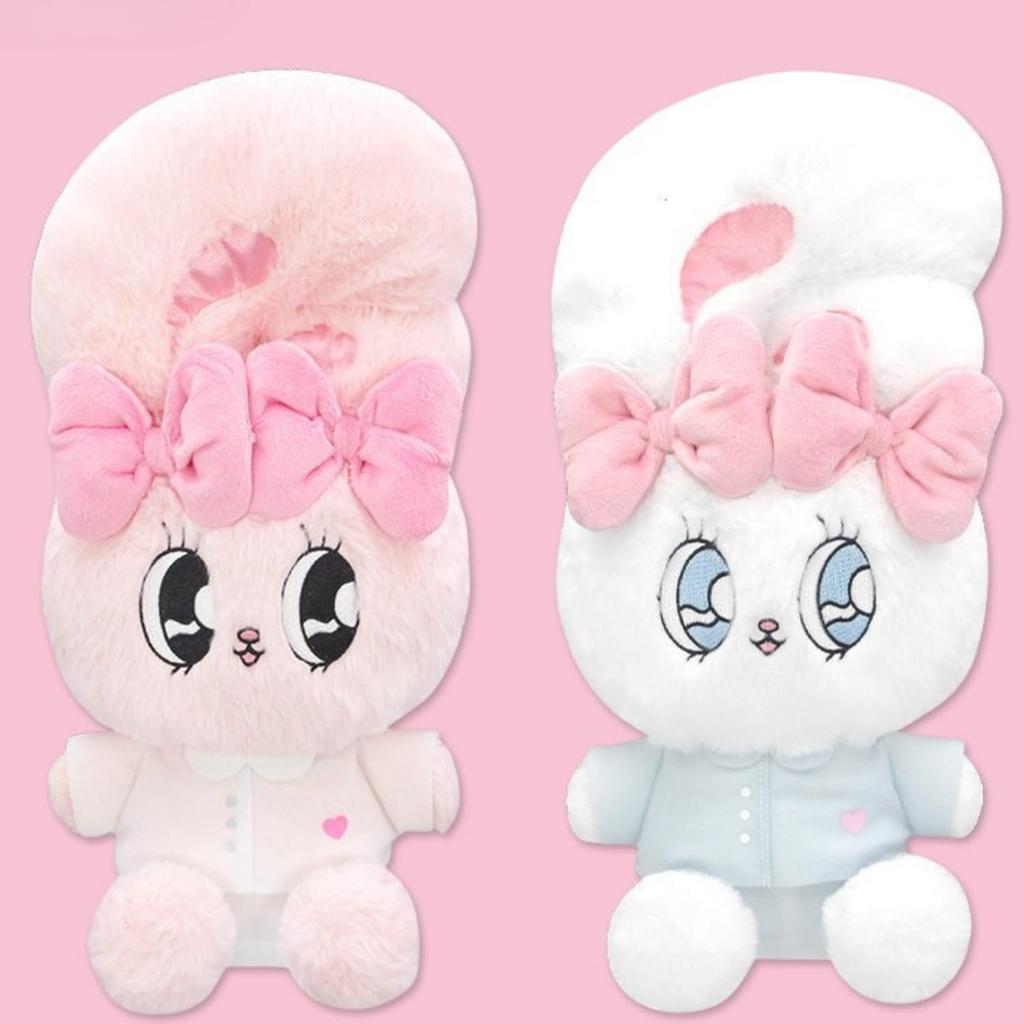 Esther Bunny Pajama Party Big Plush Toy, 2 Types, Approx. 34cm (White)