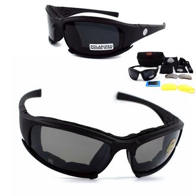 Gafas Tácticas X7 Gafas de Sol Polarizadas Gafas Protectoras para Exterior para Hombre Caza Tiro Senderismo Gafas Deportivas Gafas 4 lentes