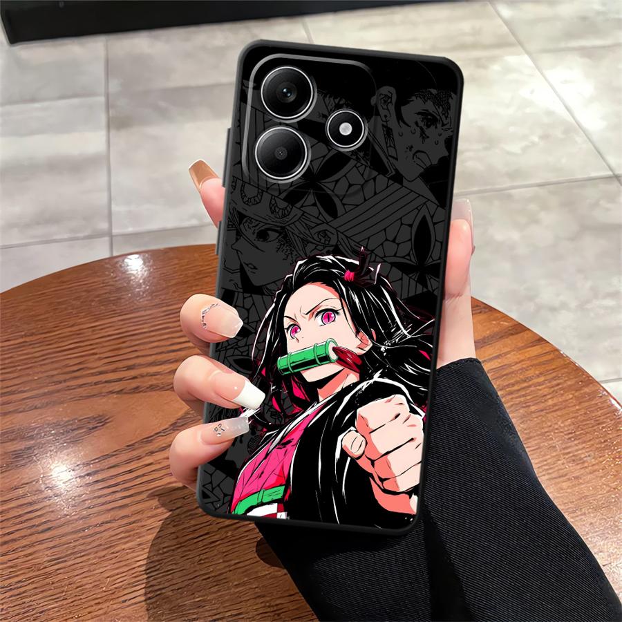 Cool Demons Anime Slayer Soft Back Phone Cover Case for Xiaomi Poco M3 M4 Pro F3 F4 F5 C65 X3 X4 X5 M5 C50 C51