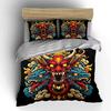 "Dragon Demon Art Decor Set" Bedding Set with 1 Duvet Cover 2 Pillowcases Single Double King Queen Gift