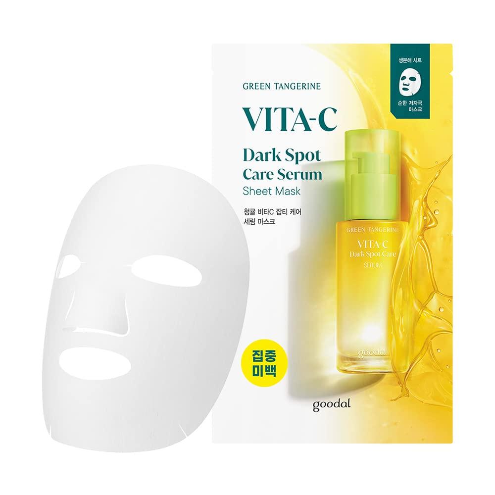 

GOODAL GREEN TANGERINE VITA C Sheet Mask GOODAL GREEN TANGERINE VITA C DARK SPOT CARE SERUM SHEET MASK 5P SET [Official] (5 pieces)