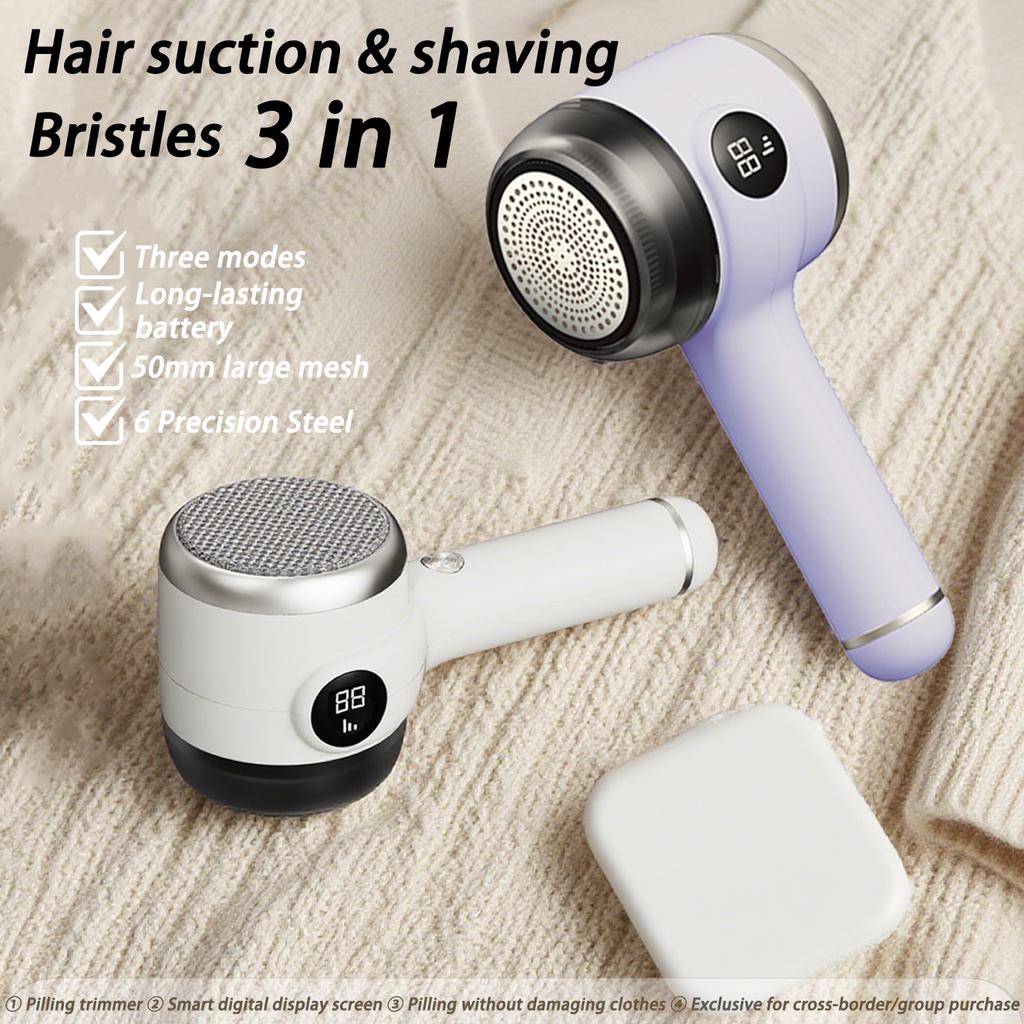 3-in-1 Electric Pilling Trimmer, Clothing Trimmer, Hair Remover with Digital Display, Suitable for Clothes, Sofas, Carpets,