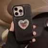 Embroidered Heart-shaped Cherry Phone Case Suitable for iPhone 17 16 15 14 13 12 11 Pro/Max/Plus Anti Drop and Shockproof