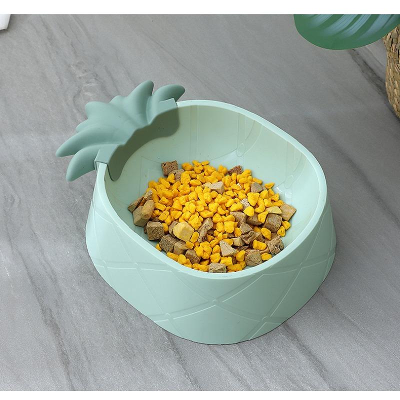 Pineapple Shape Pp Pet Bowl Dog Cat Food Water Feeding Bowl Pet Supplies