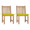 VidaXL Set of 2 Garden Chairs with Cushions, Patio Seats, Dining Chairs, Outdoor Patio Furniture, 3062927