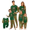 Christmas Print Long Sleeve Pants Family Matching Pajama Set Loungewear for Adults and Kids