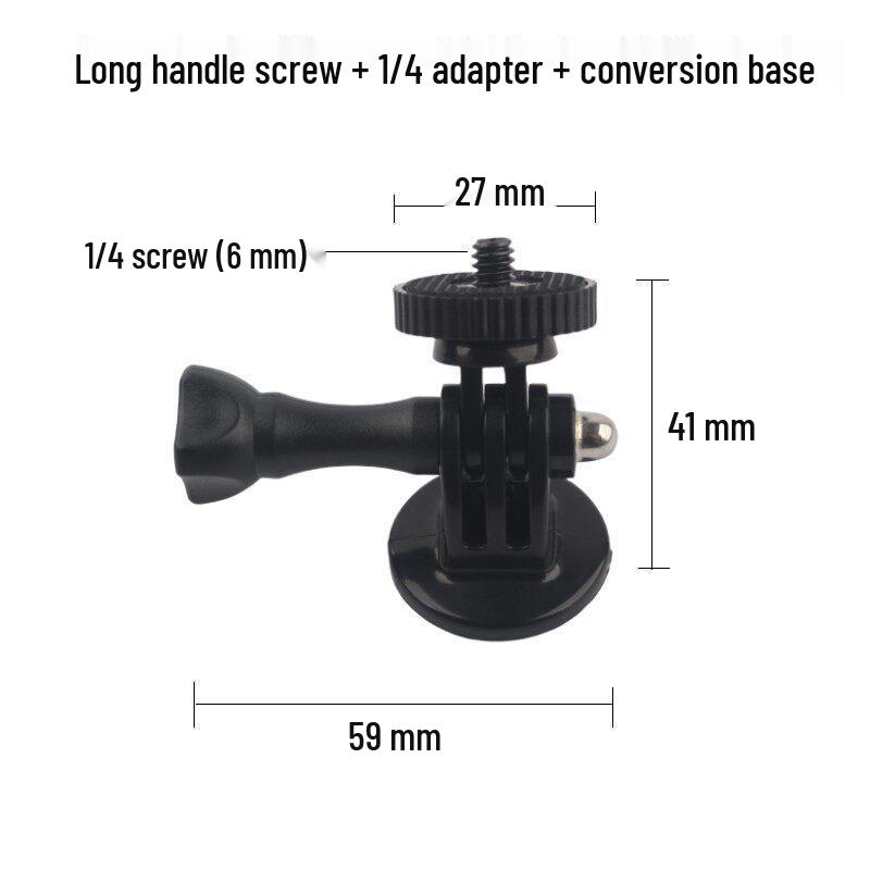 Selfie Stick Adapter for Sport Camera Tripod with 1/4" Screw Base
