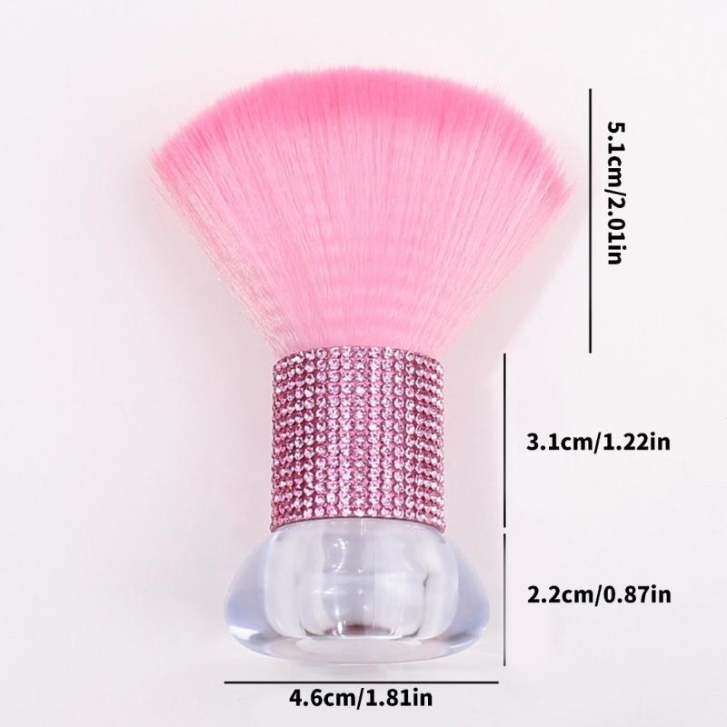 Multifunktionale Nageldust-Reinigungspinsel mit weichen Borsten, Puderpinsel für professionelle und Heimmaniküre