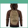 Luxurious Mens Christmas Hoodie Jumper With Fluffy Rudolph Reindeer Design Sweater