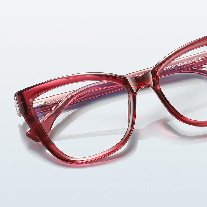 Female Eyewear Anti-blue Light Cat's Myopia Diopter Custom Eye Minus Feline Near Sight Stylish Made Ladies Spectacle Glasses Eyewear Prescription