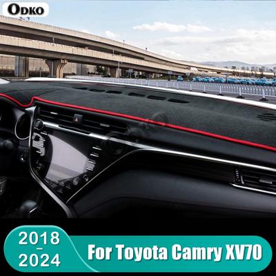 For Toyota Camry 70 XV70 2018 2024 Camry Hybrid Car Dashboard Mat Sun Shade Cover Accessories