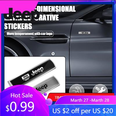 Pro auto Jeep 3D logo karoserie zadní kufr dekorace nálepka nálepka na interiér auta pro Jeep Grand Cherokee Wrangler JK Gladiator Comp