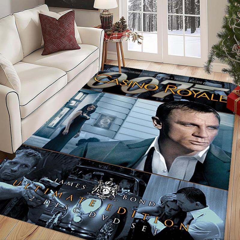 Iconic Gun Logo Design Carpet Doormat Printing Room Protective Pad Dormitory Decoration