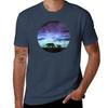 Aurora Borealis And Polar Bears (Dark Version) Tshirt Casual Streetwear Short Sleeve Tee Tshirt
