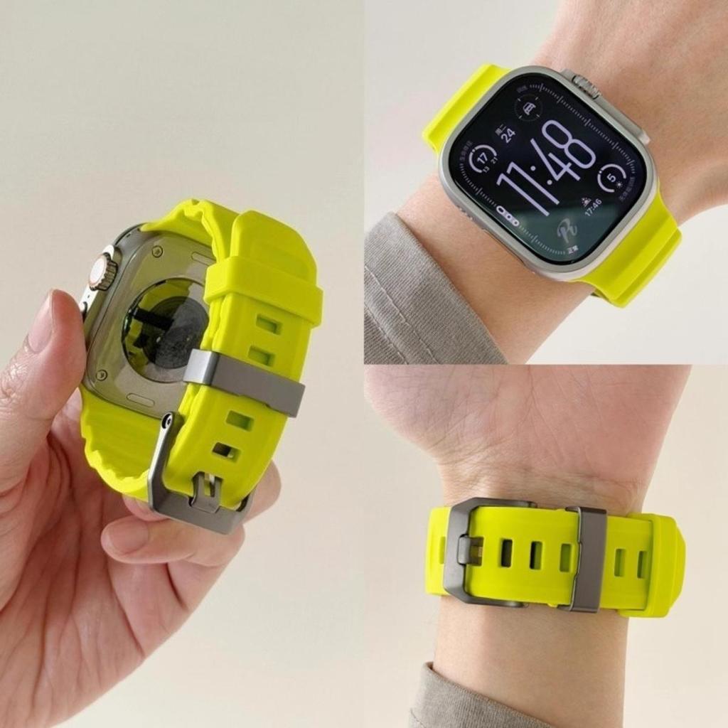 Silikonband + TPU-Hülle für Apple Watch 11 10 46mm Ultra 3 2 49mm SE3 SE2 44mm 45mm Armband für iWatch 11 10 9 Ultra 8 7 SE 6 5 4
