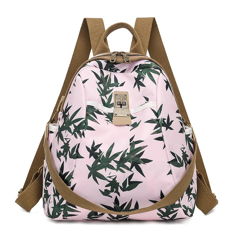 Oxford Print Rucksack Damen Wasserdicht Pendler Reisetasche Multifunktionsrucksack