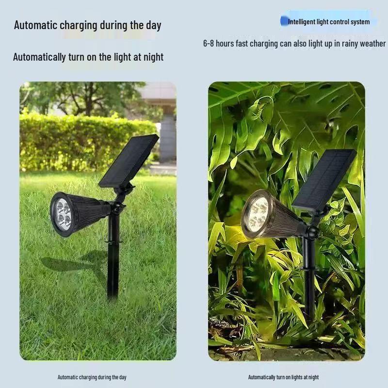 Super Bright Solar-Powered Waterproof Outdoor Spotlight for Gardens and Trees