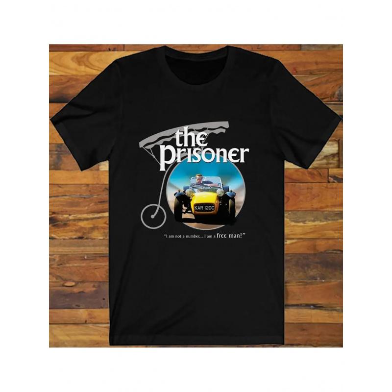 T-shirt da uomo The Prisoner Serie TV - Iconico Design Numero 6 e Slogan "Non sono un numero", Maglietta da Collezione Retrò Anni '60 Adatta ai Fan, Iconica