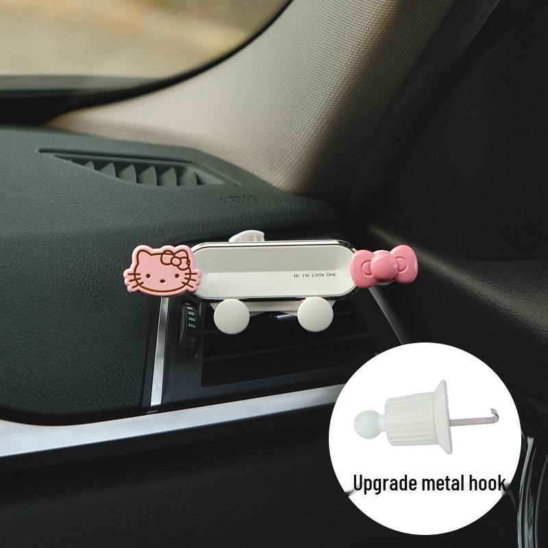 Bowknot Kitten Car Phone Holder: Multi-functional Air Vent Stand for Easy One-Hand Use