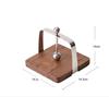Stainless Steel Tissue Holder, Walnut Wood, Vertical Square Metal Tissue Holder, Western Restaurant Specific Napkin Holder