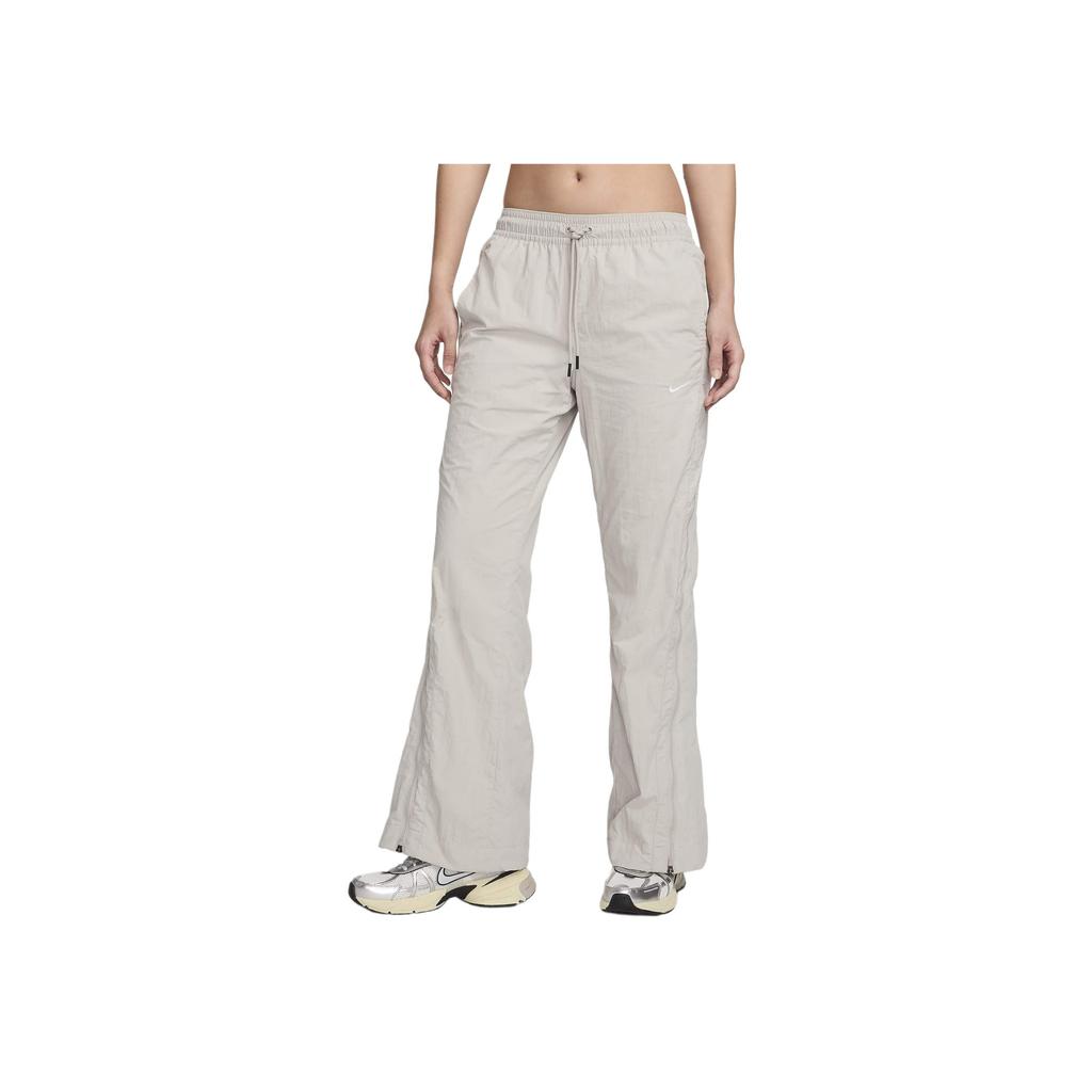 Nike Sportswear Solid Waterproof Sweat-Absorbing Comfortable Casual Knit Sports Pants Women bottoms Light-Iron White FV7544-014